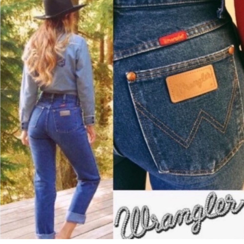 VINTAGE Wrangler Cowboy Cut Wedgie Jeans